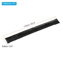 PATIKIL 45 Inch Pool Cue Bag, 2 Pack Billiard Stick Storage PU Pool Cue Stick Carrying Bag Cue Stick Case for 3/4 Billiard Cue Stick, Black