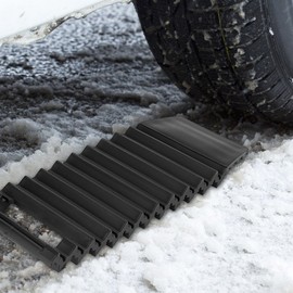 Tire Traction Mat, Portable Emergency Devices for Snow, Ice, Mud, and Sand Used to Car, Truck, Van or Fleet Vehicle Universal Car Wheel Anti-Skid Non-Slip Pad