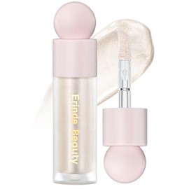 Erinde Iluminador líquido, Barra bronceadora facial, Acabado natural brillante, Crema iluminadora sedosa y ligera de mezcla fácil, Sin crueldad, 01# M