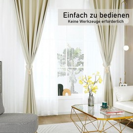 Toumdafine 4 Stück Magnetischer Vorhangspanner, weißer Vorhanghalter für Haus, Wohnzimmer, Büro und einige andere Orte mit Vorhängen.