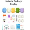 Tyzon 4 Pcs DIY Puff Bubble Animal Crochet Kit-Beginner Knitting