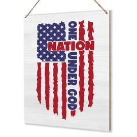 Fourth of July Decorations Independence Day Decorations Patriotic 4th of July Sign Memorial Day Party Wall Decor Wall Art Sign for Front Door Porch Apartment