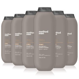 Method Men 2-in-1 Shampoo + Conditioner, Cedar + Cypress, Pack Of 6, Cedar & Cypress, 6 Count