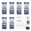 Conskyee Luminous Shrimp Baits Set, 6 Pack Soft Fishing Lure