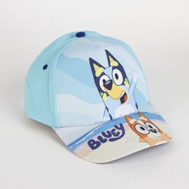 CERDÁ LIFE'S LITTLE MOMENTS Unisex Bluey Cap and Glasses for Children, Original Design, Adjustable and Lightweight, Ideal for Summer Sun Protection Baseball Cap, Toalla Gorra Y Bolsa Bluey, One size