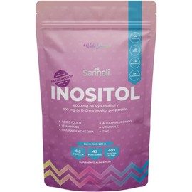 Inositol Myo Y D-chiro En Polvo De 225g - Ácido Fólico, Zinc Precursor de Colágeno + Vitamina D3 + Prebióticos