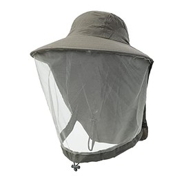 MMOOVV Sun Hat with Mosquito Net for Outdoor Face Protection Hat, Ideal for Garden & Hiking, Unisex, AG
