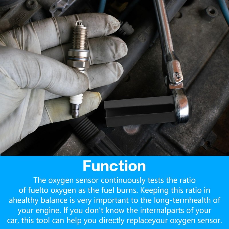 Xujinsongg Oxygen Sensor Socket with Side Wire Cutout, Car Oxygen