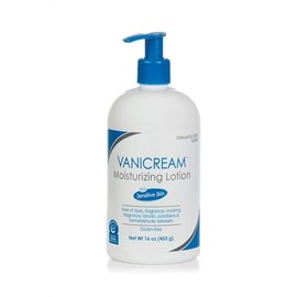 Vanicream Lite Lotion Pump for Sensitive Skin, Free of Dyes, Lanolin, Fragrance, Parabens and Formaldehyde, 16 oz.                                    