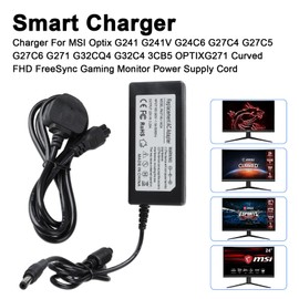 MXJFYY 20V 3.25A Power Supply for MSI Monitor Charger for MSI Optix G271 G272 G241 G241V G2422 G2412 G24C6 G27C5 G24C4 G27C6 G32C4 G32CQ4 ADPC22 045 MAG274QFR MAG342CQR G24 G27 G32 G34 Gaming Monitor