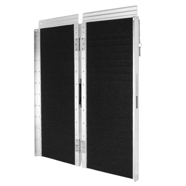 WindEast Ramp 3' Portable Folding Aluminum Suitcase Threshold Ramp Wheelchair