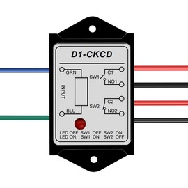 URANT 1NO 1NC 8 Ampere Power Relay Module,12V AC/DC Power Relay Control Voltage -D1