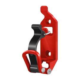 ANCLLO 2pcs Off Road Shovel Holders, Red Shovel Mount for Roof Rack Clamps, Quick Fist Clamp Mounting Kit, Metal Roof Rack Fasteners, Wall Mount Tools for Truck Car Boat