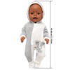 Miunana Clothes Outfits for Baby Dolls, Doll Clothes 43-48 cm
