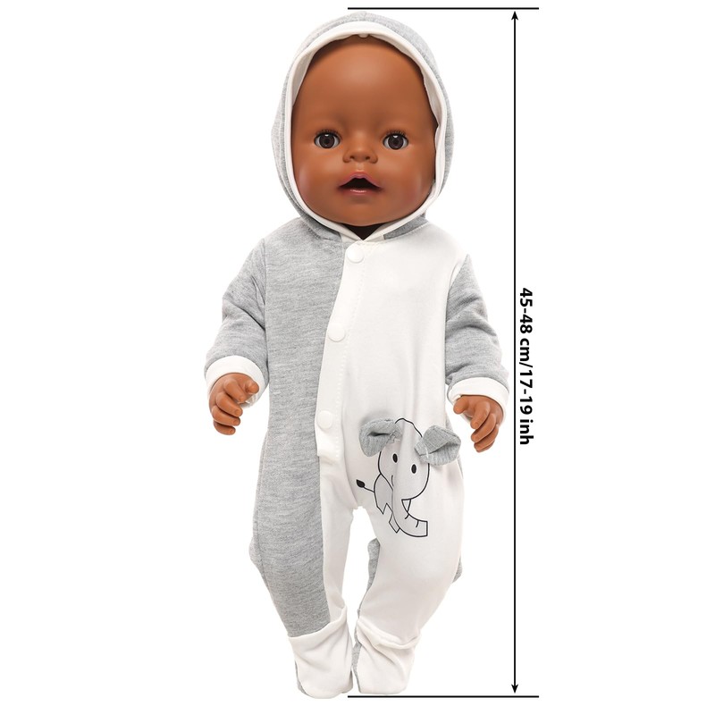 Miunana Clothes Outfits for Baby Dolls, Doll Clothes 43-48 cm