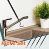8 Piece Wire Brush Set, Stainless Steel Brush, Small Brass