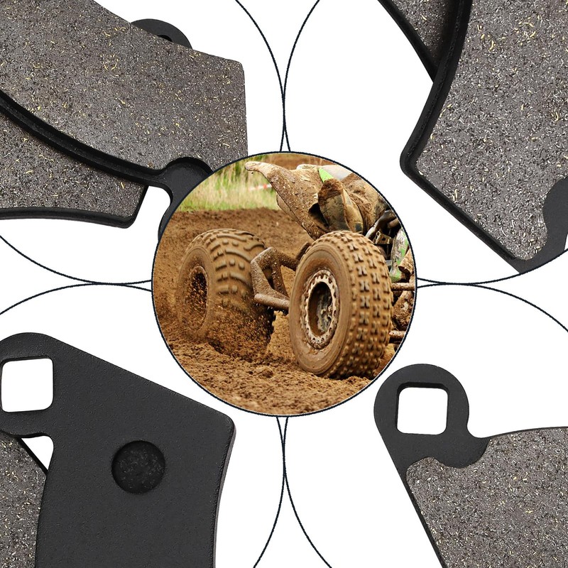 Front and Rear Brake Pads for Polaris Ranger 500 2x4