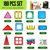 Little Vo Magnetic Tiles Set 180 PCS with 2 Cars