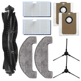 Vacuums Spare Parts Set Fit For MONSGA MS1 MAX Robot Vacuum, Vacuum Accessory Fit For MONSGA MS1 MAX Robot Vacuum, Main Brush, Mop Cloth, Filter, Dust Bag, Side Brush