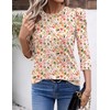Ivicoer 3/4 Sleeve T Shirts for Women Cute Summer Tops