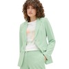 TOM TAILOR Women's Basic Blazer, 31034 - Okra Green