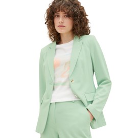 TOM TAILOR Women's Basic Blazer, 31034 - Okra Green