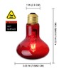 OMAYKEY 75W 2 Pack Infrared Heat Lamp Bulb Red Light