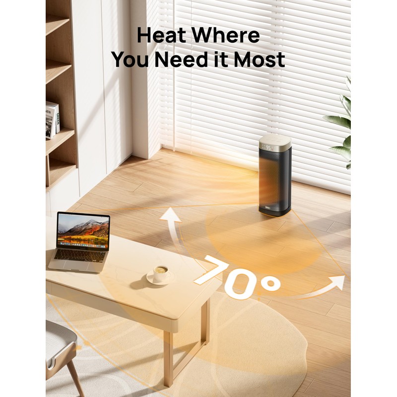 DREO Space Heaters for Indoor Use Large Room, 70 °