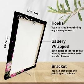 Aunt Gifts from Niece Wall Art, Aunt Birthday Mother's Day Christmas Gifts for Aunt Thank You Gifts, I Don't Know What I Did To Deserve, Canvas Prints Framed 15"X 12"