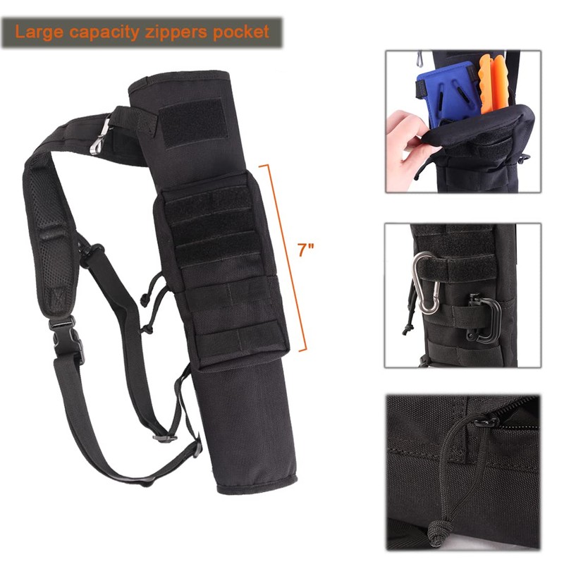 KRATARC Archery Lightweight Back Arrow Quiver Dual Use Foldable Compact