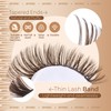 JIMIRE Brown Lash Clusters 476Pcs Volume Cluster Eyelash Extensions Mink