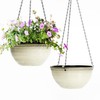 Vanslogreen 2 Pack Hanging Planters for Indoor Outdoor Plants, 10