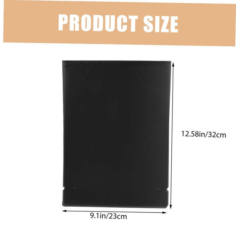 Operitacx A4 B5 Six Hole Transparent Binder Folder Cover Practical