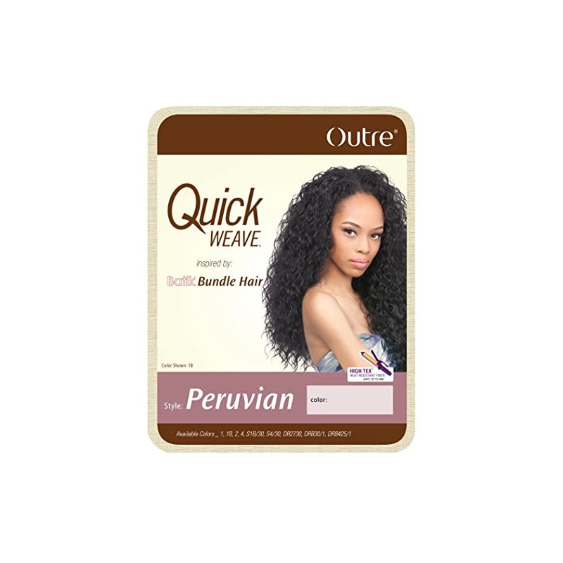 Outre Quick Weave Synthetic Half Wig - Peruvian-1