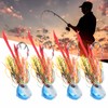 4Pcs 65g Fishing Artificial Baits Silicone Skirts Lures with Hook