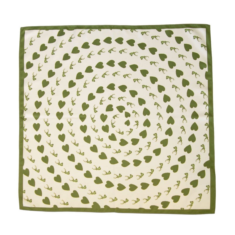 Alpenflüstern ATX043 Costume Neckerchief Deer Spinning Top in Traditional Colours,