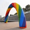 WYDDDARY Rainbow Advertising Arch 19.7x9.8ft Inflatable Arch Without Blower for