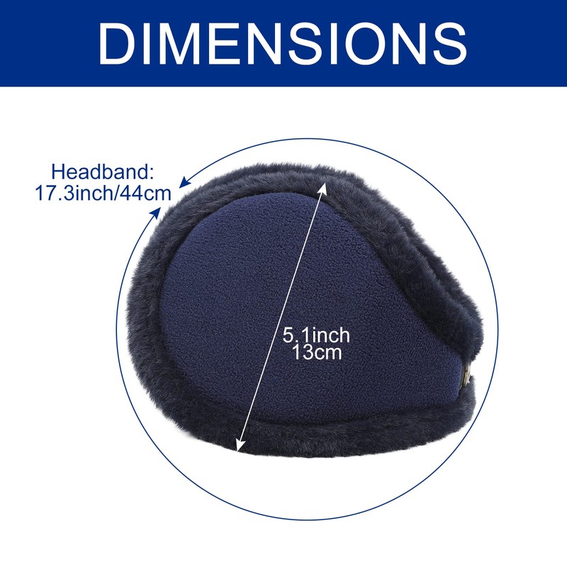 Surblue Unisex Winter Earmuffs Classic Faux Fur Soft Plush Padded