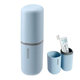 ZWCEGND Toothbrush Travel Case, Multifunctional Dustproof Toothbrush Cover , Portable Electric Toothbrush Holder ,Suitable for Business Camping Travel or Daily Use(Blue)