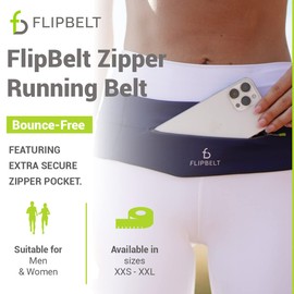 FlipBelt Zipper Midnight Blue L, Midnight Blue, L, Midnight Blue, L