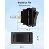 6 Pin Rocker Switch Replace HY60B, ON-Off-ON Push Button Switch,