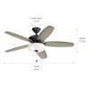 52 Inch Renew Select led Beiling Fan in Satin Black,