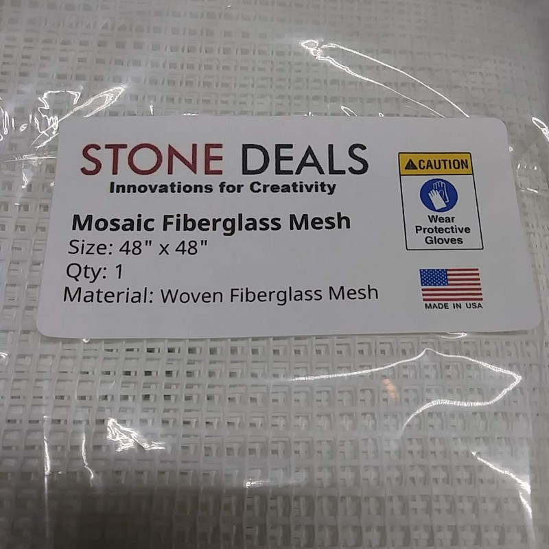 Stone Deals Mosaic Mesh for Back Mounted Tile, 48" X