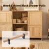 Mcredy Drawer Pulls Black 5.04" Hole Distance Wooden Drawer Pulls