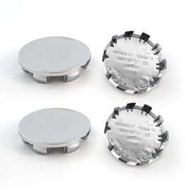 Set of 4 Hub Caps, Wheel Hub Caps, Hub Caps 56 mm, Wheel Centre Caps, OD 56 mm ID 53 mm Wheel Hub Cover, Car Wheel Hub Caps, Universal Cars Hub Caps Accessories, Car Modification Accessories, Silver