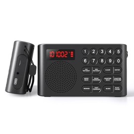 Lamborsafe - Reproductor de Audio de la Biblia KJV para Personas Mayores/Ciegos, Audio Electrónico de la Biblia King James Version, Escuc...