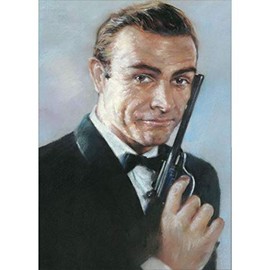Signs 4 Fun Magnet – James Bond Connery Funny Magnet - 3.5” x 2.5” Easy Remove Fridge Locker Magnet - Magnet for Gifts Decor - Made in USA