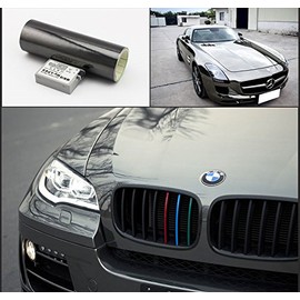DIYAH Gray High Gloss Chrome Mirror Vinyl Car Wrap Sticker with Air Release Bubble Free Anti-Wrinkle 24" X 60" (2 FT X 5FT)