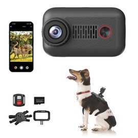 Camlance 2K Pet Collar Camera with Phone App 32GB SD Card 20MP Dog Collar Camera, PetCamera with Remote, Accessories Newly Upgraded Multifunctional ActionCamera