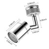 Rotatable Faucet Extender Aerator, 720° Faucet Aerator,Durable Splash Proof Faucet